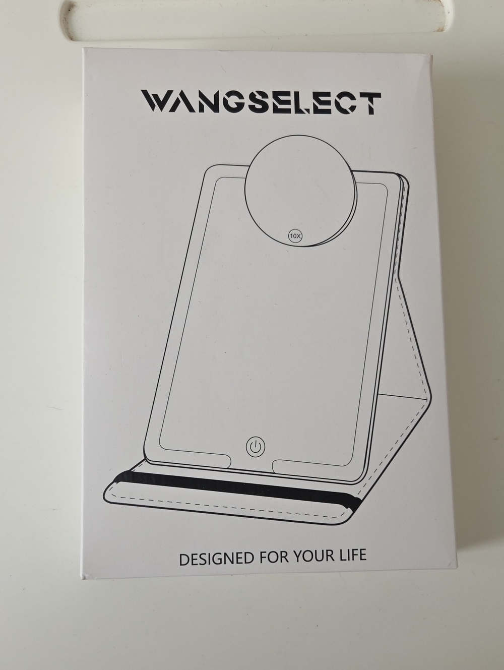 Amazon Essentials Portable White Foldable LED Light-up Mirror with Stand NIB